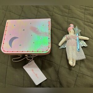 Meri Meri Iridescent Suitcase Fairy Doll NWT but please see small dent